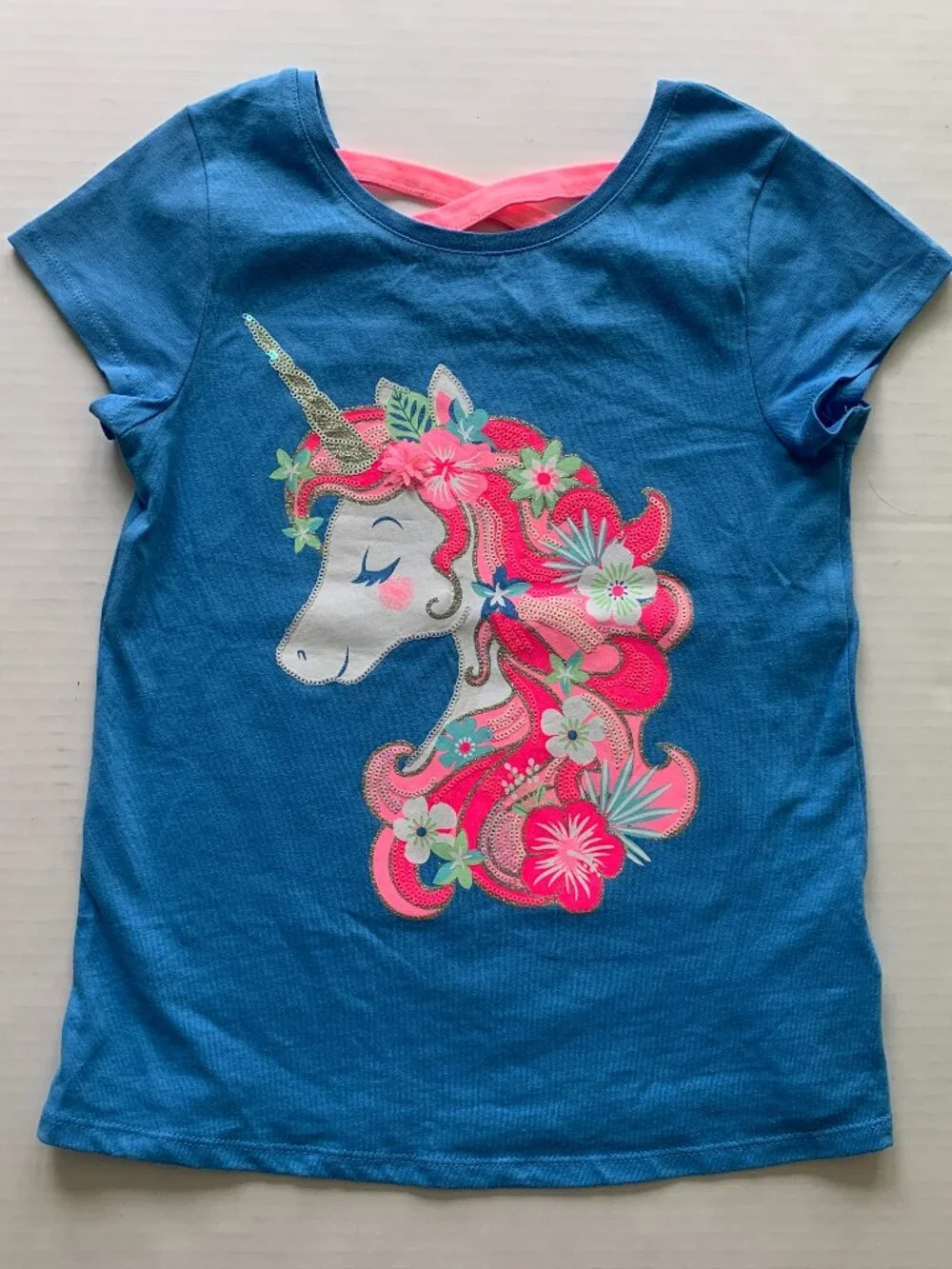 Tommy Bahama Girls L 10-12 Active Dress + Unicorn Tee Tropical Floral Beach Lot